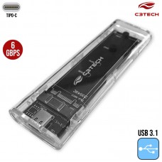 Gaveta para SSD Externo M.2 SATA CH-M100 C3Tech